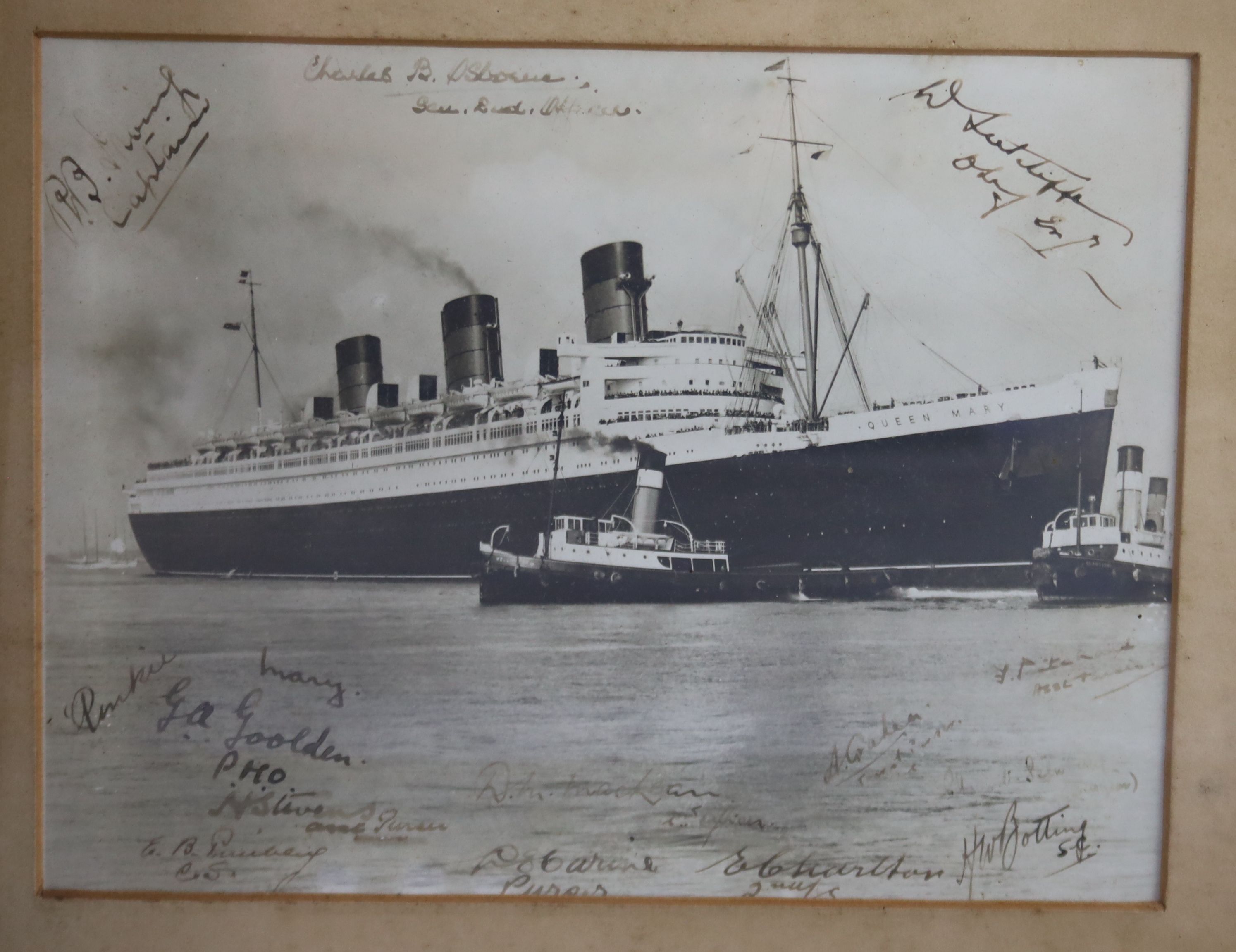 Royal interest: A collection of ephemera relating The R.M.S Queen Mary